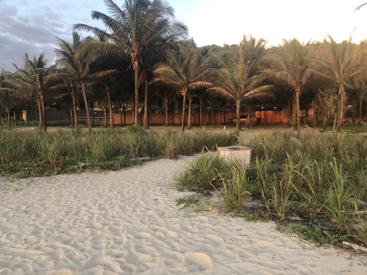 Área de playa frente a la casa